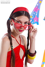 Female teen female with recorder