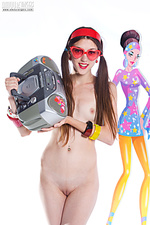 Female teen female with recorder