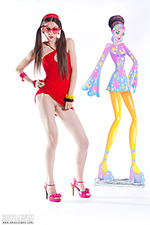 Female teen female with recorder