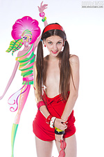 Female teen female with recorder