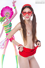 Female teen female with recorder