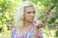 Blonde nude photos teens outdoor