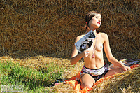Erotica girl big tits charmer outdoor