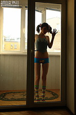 Funny teenage adult amour angels indoors