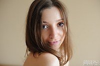 Excited teen getting amour angels posing