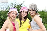 Three russian teenage sex beauties show all