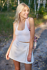 Adorable teen blonde