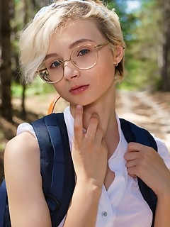 Cutie posing outdoors