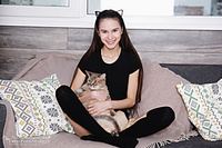 Brunette babe posing Brunette babe posing