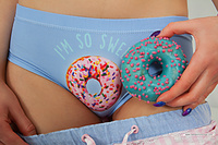 Naked teen having fun